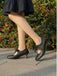 Vintage Mary Jane Lace Bow Heels - vintage shoes, retro heels