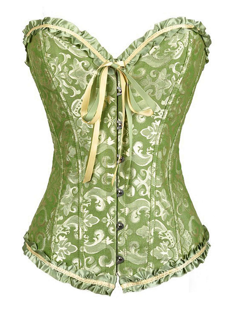 Vintage Palace Print Lace-Up Corset — because 1950s glamour starts underneath