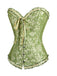 Vintage Palace Print Lace-Up Corset — 1950s intimates that whisper secrets only she knows