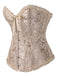 Vintage Palace Print Lace-Up Corset: 1950s allure for the woman who knows her power