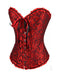 Vintage Palace Print Lace-Up Corset — 1950s intimates that whisper secrets only she knows