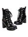 Vintage Patent Leather Lace-Up High Heel Boots, vintage fashion, retro style - perfect for women who love vintage and retro fashion