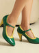 Vintage Patent Leather Pointed-Toe High Heels - vintage shoes, retro heels