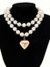 Vintage Heart Pendant Necklace — 1950s elegance in the palm of her hand