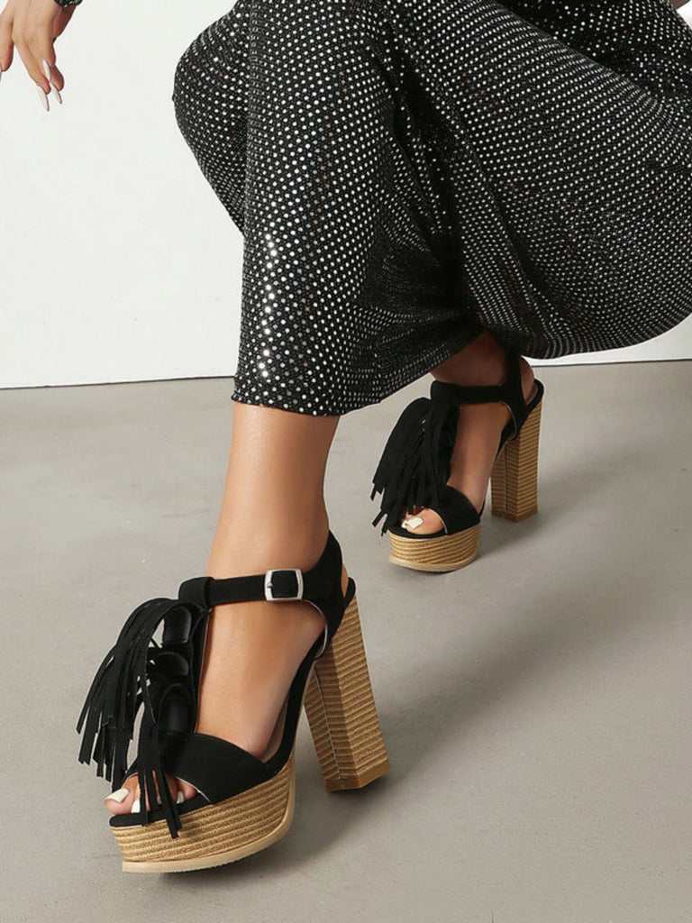 Vintage Pointed Toe Ankle Strap Heels 3