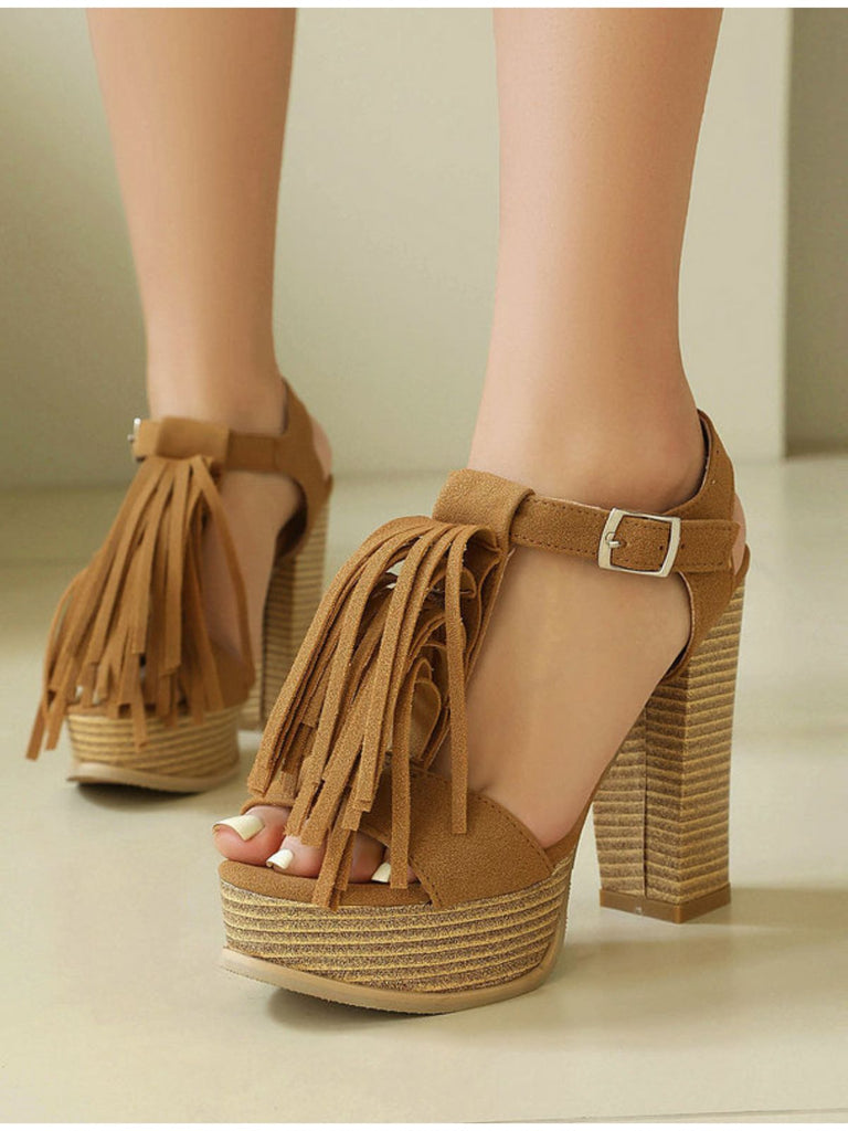 Vintage Pointed Toe Ankle Strap Heels 5