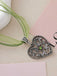 Vintage Ribbon Heart Flower Necklace - vintage fashion, retro style
