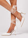 Vintage Satin Ribbon Pointed-Toe High Heels: beautiful vintage fashion, retro style, classic elegance with timeless appeal