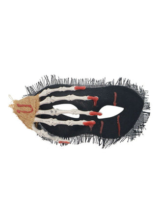 Vintage Skeleton Hand Bloodstain Eye Mask - vintage fashion, retro style
