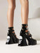 Vintage Skull Steampunk Gothic High Heel Shoes: timeless 1950s elegance she makes her own