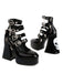 She finds her 1950s story in this Vintage Skull Steampunk Gothic High Heel Shoes