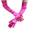 Vintage Solid Faux Satin Elbow Long Gloves: 1950s detail work for the woman who notices