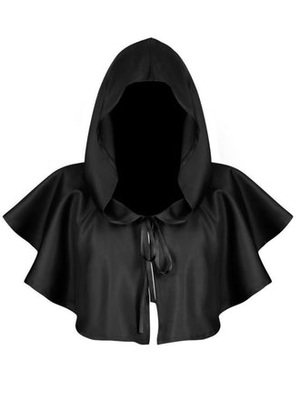 Vintage Solid Halloween Hooded Grim Reaper Cloak - vintage fashion, retro style
