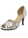 Vintage Solid Peep Toe Hollow Slip-On High Heels - vintage shoes, retro heels