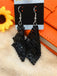 Square Sequin Mesh Drop Earrings