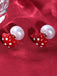 Vintage Star Polka Dot Alloy Earrings - vintage fashion, retro style