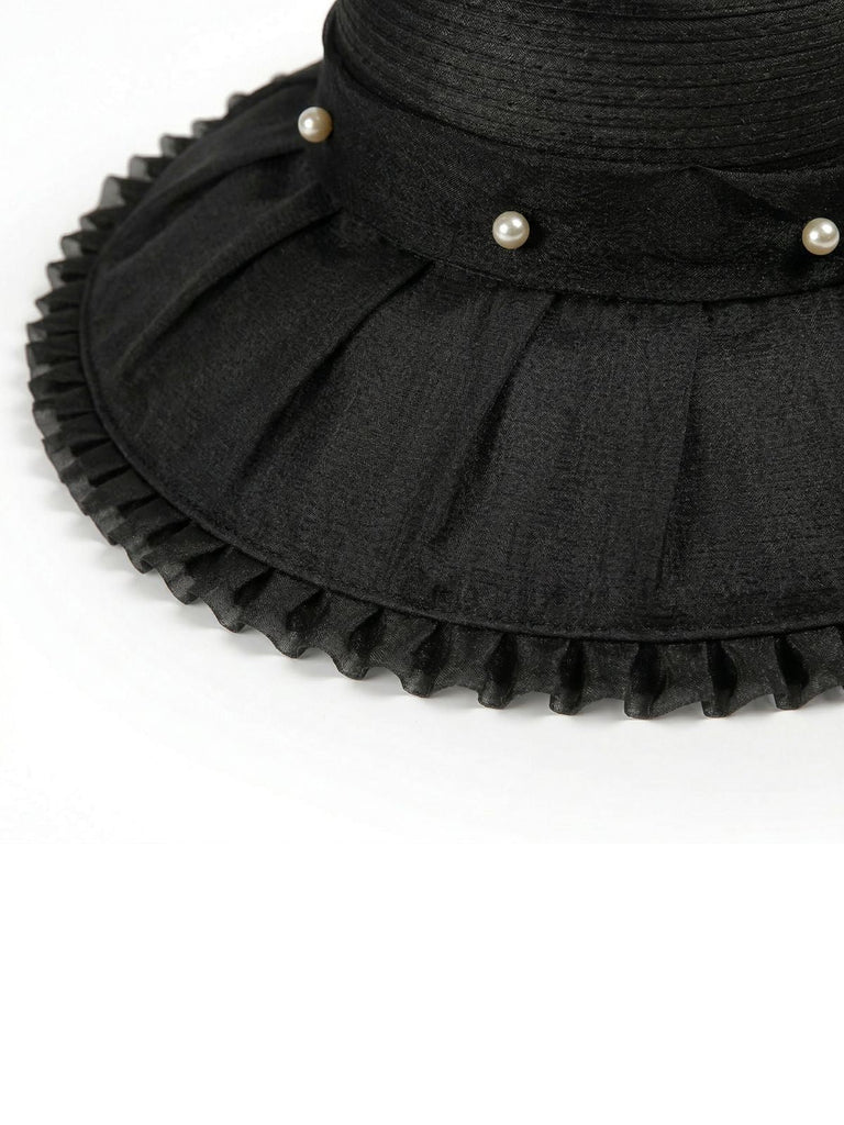 Vintage Sun Beach Wide Brim Straw Hats - vintage fashion, retro style