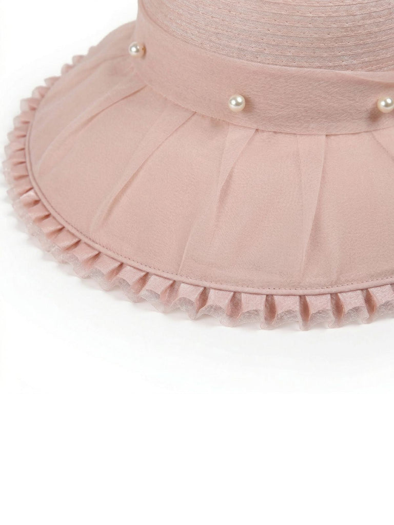 Vintage Sun Beach Wide Brim Straw Hats - vintage fashion, retro style