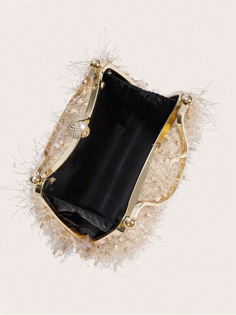 Vintage Tassel Evening Handle Bag - vintage fashion, retro style