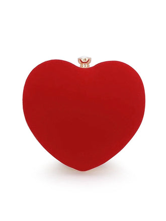 Vintage Velvet Heart Handle Bag - vintage fashion, retro style
