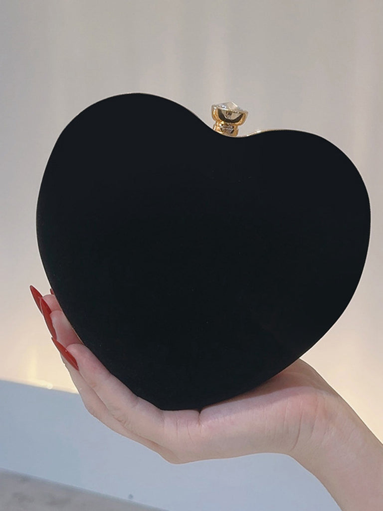 Vintage Velvet Heart Handle Bag - vintage fashion, retro style