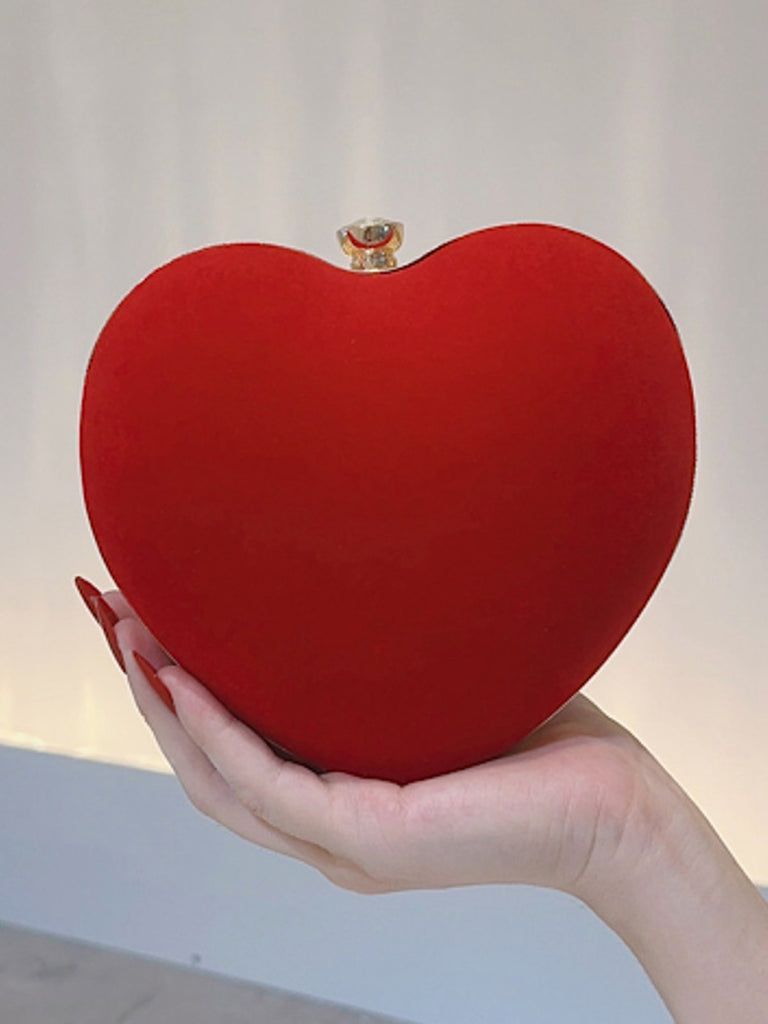 Vintage Velvet Heart Handle Bag - vintage fashion, retro style