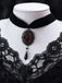 Vintage Dark Rose Victorian Gothic Necklace - vintage fashion, retro style