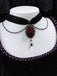 Vintage Dark Rose Victorian Gothic Necklace - vintage fashion, retro style