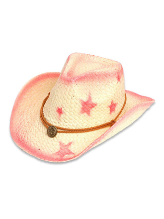 Vintage Wide Brim Star Cowgirl Sun Hat - vintage fashion, retro style
