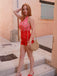 Watermelon Red 1950s Halter Patchwork Romper — vintage elegance for the modern woman