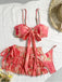Watermelon Red 1960s Swimsuit