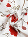White 1930s Floral Asymmetric Lapel Top - vintage fashion, retro style, pure white