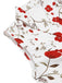 White 1930s Floral Asymmetric Lapel Top - vintage fashion, retro style, pure white
