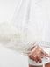 White 1930s One Shoulder Asymmetric Raw Edge Dress — a 1930s silhouette that turns sidewalks into runways