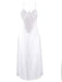 White 1930s Sheer Mesh Lace Nightdress Set - vintage dress, retro fashion, pure white