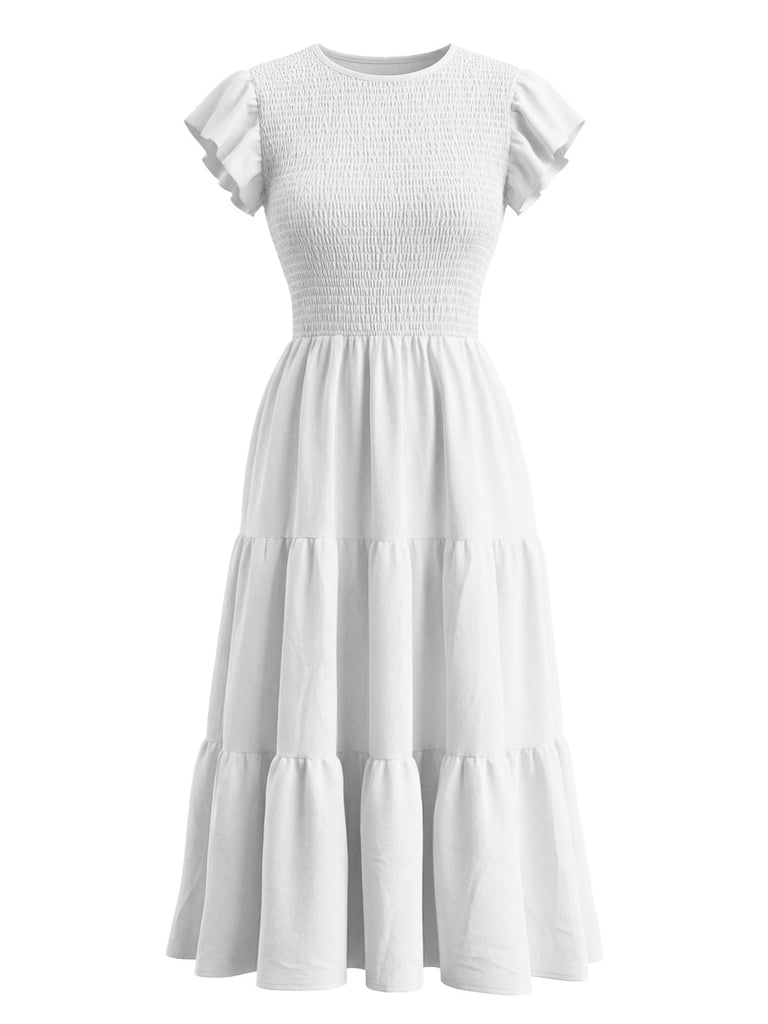 White 1940s Dress Dress