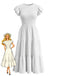 White 1940s Dress Dress