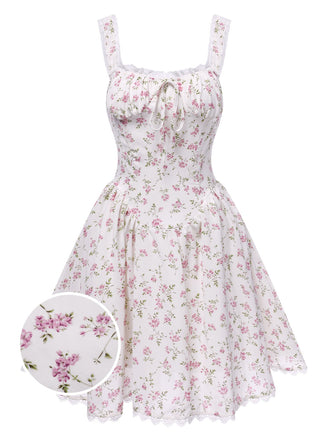 1940s Lace Trim Small Floral | 1940s | vintage dress, retro fashion