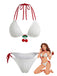White 1950s Bikini Set 4