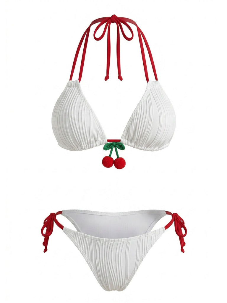White 1950s Bikini Set 3