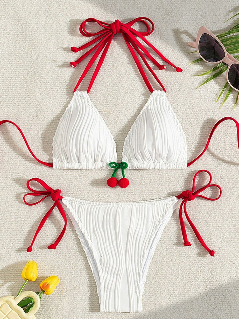 White 1950s Bikini Set 2