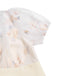 White 1950s Deep V-Neck Embroidered Floral Dress — a 1950s silhouette that turns sidewalks into runways