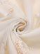 White 1950s Deep V-Neck Embroidered Floral Dress: where 1950s romance meets her modern spirit