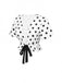 White 1950s Deep V-Neck Polka Dots Top - vintage fashion, retro style, pure white