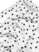 This White 1950s Halter Polka Dots Bow Dress wraps her in 1950s elegance, one twirl at a time