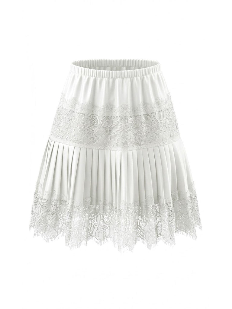 White Lace Skirts