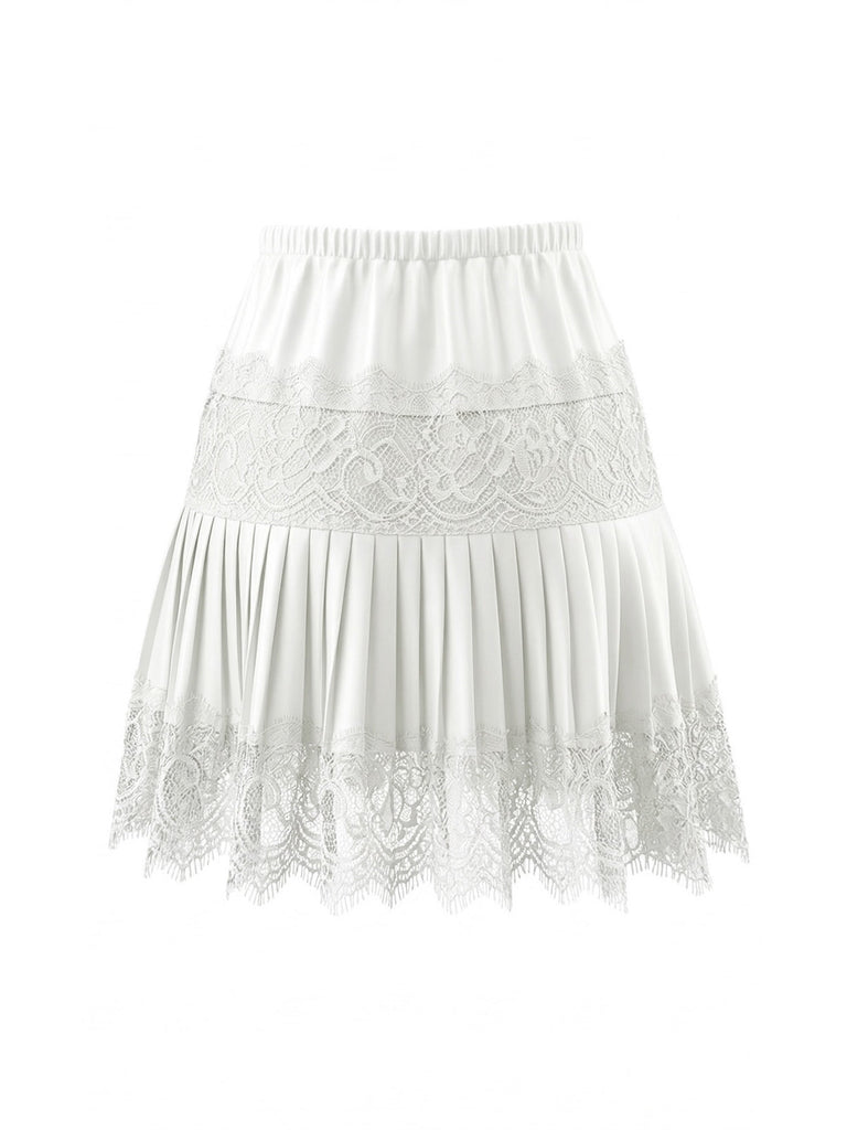 White Lace Skirts