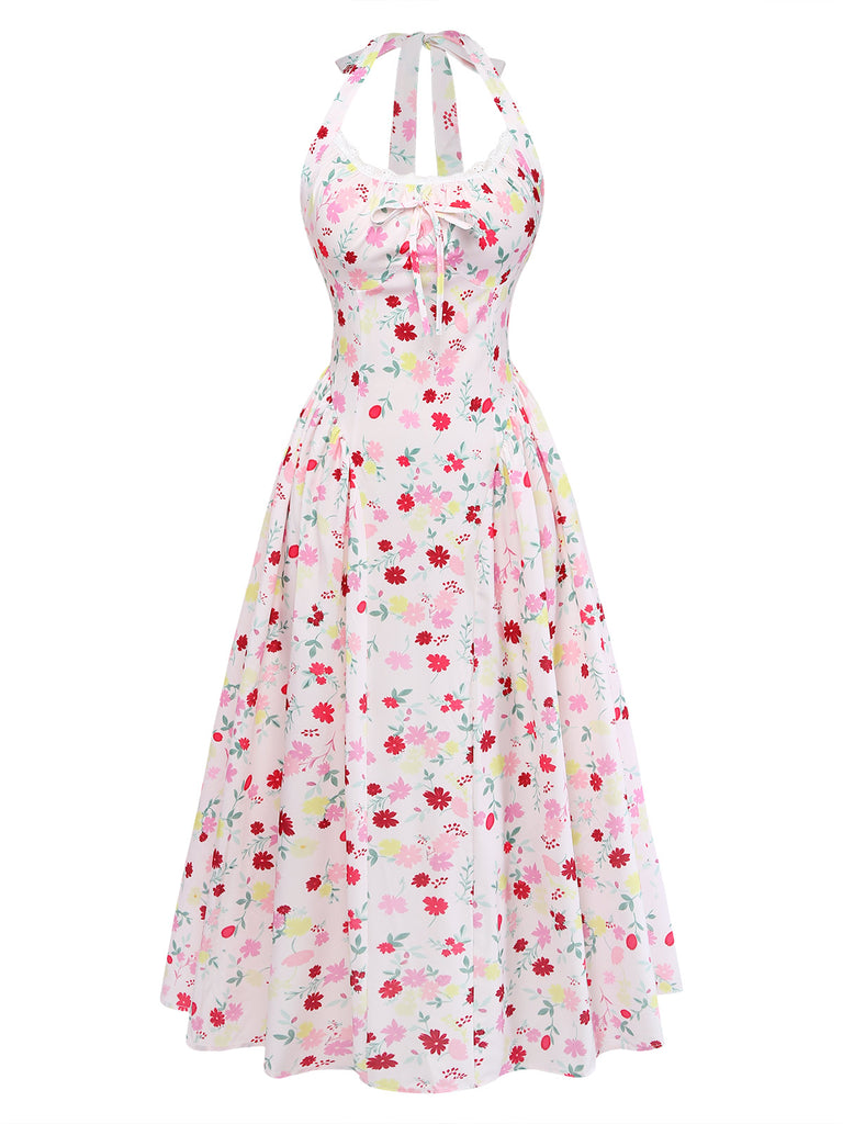 Pink 1950s Vintage Retro Dress 3