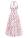 Pink 1950s Vintage Retro Dress 3