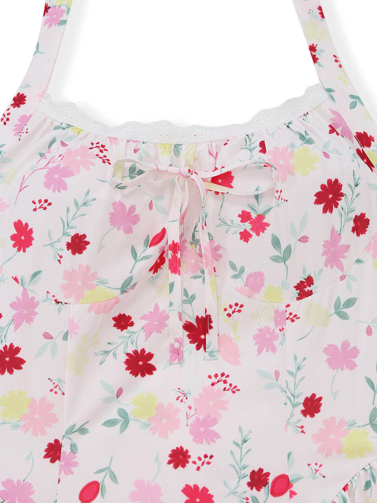Pink 1950s Vintage Retro Dress 4